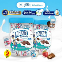 2 Toples Milkita Permen Susu (2 Toples x 92 pcs) (Unifam)