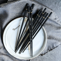 日式筷子尖頭極細家用防滑防霉耐高溫商用餐飲酒店專用洗碗機可用