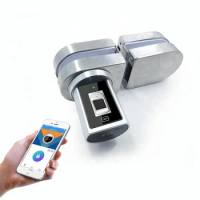 Smart Biometric Lock Fingerprint Door Lock Security Glass Door Lock