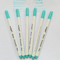 VCLEAR Blue Color Water Erasable Marking Pen 6pcs Washable Pen Textile Apparel Water Erasable Cross Stitch Tailor Marker Pen