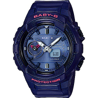 CASIO 卡西歐 Baby-G 旅行家世界時間手錶 送禮推薦-海軍藍 BGA-230S-2A