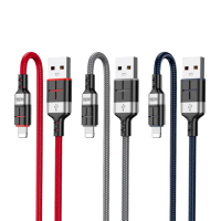 【KAKUSIGA】Lightning to USB-A 1.2M 2.4A抗彎折超級快充線 鋁合金傳輸充電線