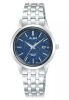 Alba Alba Prestige AH7BS1X1 - Jam Tangan Analog Wanita - Silver Blue - Stainless Steel Original