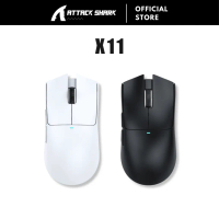 ATTACK SHARK X11 Tetikus Permainan Tanpa Wayar 3 Mod Sambungan PAW3311 Kadar Polling 1000Hz Dok Peng