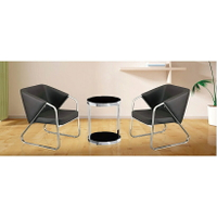 《CHAIR EMPIRE》洽談椅/現代風格/三角椅/電鍍椅/皮製椅/咖啡椅/辦公椅/餐桌椅