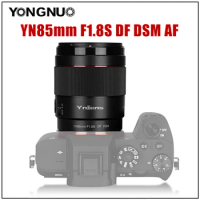 Yongnuo 85mm F1.8 Camera Lens Full Frame With Fn Button YN85mm F1.8S DF DSM Lens For Sony E mount Camera AF MF Large Aperture