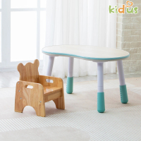 【kidus】兒童80公分花生桌+兒童椅 遊戲桌椅組 一桌一椅HS001+SF300(升降桌 兒童桌椅 成長桌椅 玩具)