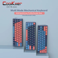 CoolKiller Wireless Bluetooth Mechanical Keyboard With Aluminum Alloy Noise Reduction Form Low Profile Switch RGB 61keys 60%
