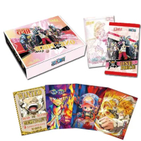 Wholesales One Piece Collection Cards Luffy Booster Red Box Case Rare Anime Playing Game Cards