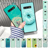 Simple little fresh green donut mint Cover For Samsung Galaxy Note9 note10plus note20ultra S24 S23ULTRA S21FE S22PLUS S20FE case