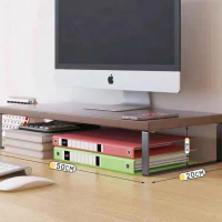 PC Stand Computer Monitor Screen Increased Shelf Computer Stand Desktop Rack Storage