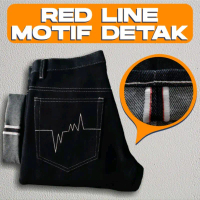 CELANA DENIM SELVEDGE SCM BLACK INDIGO WHITE