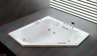 【麗室衛浴】BATHTUB WORLD M-250-1 硬管按摩浴缸 --- 153*153*45CM