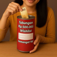 CELENGAN TARGET VIRAL SMALL MINI KECIL MURAH MINIMALIS PRAKTIS UK : Tinggi 10 cm Diameter 8 cm minia