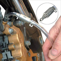 Motorcycle Brake Clutch Bleeder Hose Pipe Kit One Way Valve Tube Bleeding Tool Kit Clutch Bleeding H
