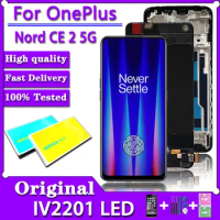 6.43" Original AMOLED For OnePlus Nord CE 2 5G LCD Screen Display+Touch Panel Digitizer For OnePlus Nord CE2 5G IV2201 Display
