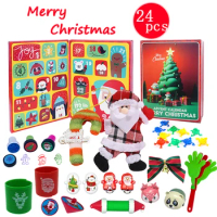 24 Days/Set Fidget Toys Christmas Advent Calendar Pack Anti Stress Kit Relief Figet Toy Blind Box Children's Christmas Gift