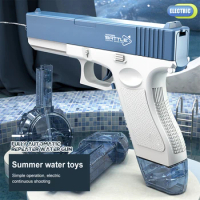 Electric Water Gun Summer Water Toy Outdoor Beach Pool Watergun Large-capacity Automatic Continuous Launch Space Water Guns