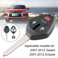 Modified Remote Flip Key Shell Fob Fit For Mitsubishi Galant Eclipse Lancer 3/4 Buttons Folding Case Car Accessories F7Z2