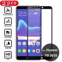 2Pcs for huawei y5 y6 y7 prime pro 2019 2018 tempered glass smartphone y5 lite prime 2018 phone screen protector protective film