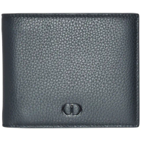 【Dior 迪奧】經典CD Icon 系列粒紋牛皮對折皮夾(黑色2ESBH027CDI_H00N)