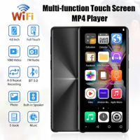 Music Player WIFI MP3 MP4 Player 4-inch Touch Screen bluetooth Compatible Android 8.1 With Speaker, FM, E-book, Recorder, Video