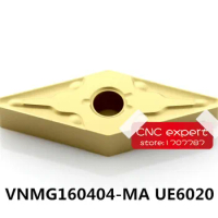 10PCS cutting blade VNMG160404-MA UE6020/VNMG160408-MA UE6020 Turning blade,Suitable for MVJNR/MVQNR series Lathe tool