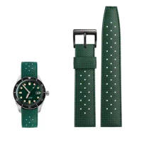 PCAVO Premium-Grade Tropic Fluorine Rubber watchband For seiko SRP777J1 SKX Watch Band Diving Waterproof Bracelet 20 22mm straps