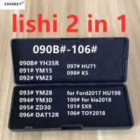 LiShi 2 in 1 Locksmith Tools For All Types 090B-106# YH35R YM15 YM23 YM28 YM30 ZD30 DAT12R HU71 K5 Ford2017 Kia2018 SX9 TOY2018