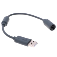 2024 New Extension Adapter Line Dongle USB Breakaway Cord 24cm Replacement Adapter Cable for Xbox 360 Game Controller