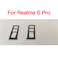10PCS For Realme 6 Pro Realme6pro Original Phone Housing SIM Tray Adapter Micro SD Card Tray Holder
