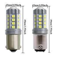 Lampu LED Kereta, Jualan Panas, Model Baharu, LED 1156 / 1177 / 7443 3030 23SMD, Lampu Belakang, Lam