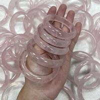 【現貨】天然水晶莫粉手鐲 六芒星光透飾品女粉嫩果凍芙蓉石 莫桑比克粉晶【北歐家居生活】