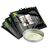 NEW 10pcs Herb Natural Fast Black Hair Restoring Dye Shampoo Black Hair Shampoo Dyeing Hair In Black