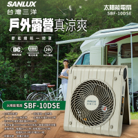 SANLUX台灣三洋10吋DC太陽能扇 SBF-10DSE