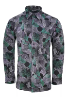 Pacolino Pacolino - (Regular Fit Cutting) Purple Color Malaysia Men Batik Long Sleeve Kemeja Batik L