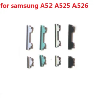 1set For Samsung Galaxy A52 A525 / A52 5G A526 SM-A526B/DS Phone Housing Frame Volume Power ON/OFF Button Side Key