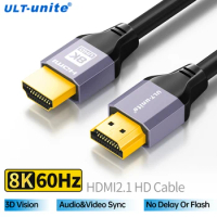 HDMI Cord 2.1 High Speed HDMI Cable UHD 8K 5m 4K 120Hz ARC HDCP Digital Cable Compatible with PS5 Xbox Switch Projector