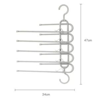 日本折疊褲架伸縮多層褲子衣架掛褲子衣櫃收納神器魔術褲夾褲掛架平行進口