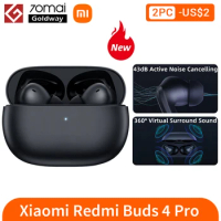 Xiaomi Redmi Buds 4 Pro TWS Mi Earphone Active Noise Cancelling 3 Mic Bluetooth Wireless Gaming Headphone For Redmi Note 12 Pro