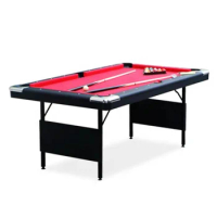 6 feet Billiard Pool Table Portable Folding Legs Pool Table With Standard Accessories