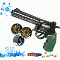 Alloy Revolver Pistol Launcher ZP5 357 Water Gel Blaster Soft Dart Bullet Toy Gun Outdoor Airsoft Pneumatic Pistola for Kids