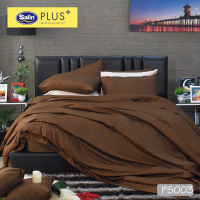 คลังสินค้า Satin Plus ใหม่นุ่มมาก ชุดผ้าปู 5 ฟุต  มี 5 ชิ้น (ไม่รวมนวม) PS003