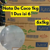 Kara Kara Nata De Coco Plain 1kg 1 dus isi 6 Kara Kara Nata De Coco Plain 1dus nata de coco 1 dus is