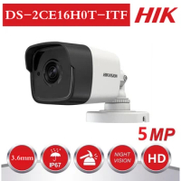 Hikvision 5MP indoor and outdoor waterproof TVI / AHD / CVI / CVBS 4 IN 1 Analog Bullet Camera DS-2CE16H0T-ITF CCTV Camera