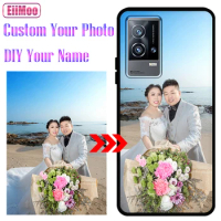Custom Photo Name Case For Vivo Y21 Y31 Y19 Y30 Y50 Y90 Y91C Y33S Y21S Y20 Y20S Y11S Y12S V21E iQOO U1X V17 Neo Silicone Cover