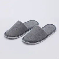 10Pairs/Lot Cheap Cotton Slippers Men Women Disposable Hotel SPA Slippers Home Slides Travel Hospitality Guest Indoor Footwear