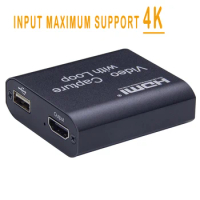 Video Card Capture HDMI Video Capture With Loop out USB 2.0 Cards Grabber Streaming Live Broadcasts Video Recording for PS4 Game