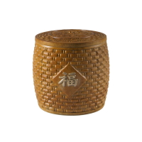 ASAN 全件 《萬福罐》茶罐 品 復古筒家居品