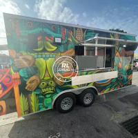 Mobile Food Grilling Truck Gas Griddle Food Trailer Food Pancake Cart Food Truck Coffee Stall Concession Food Trailer